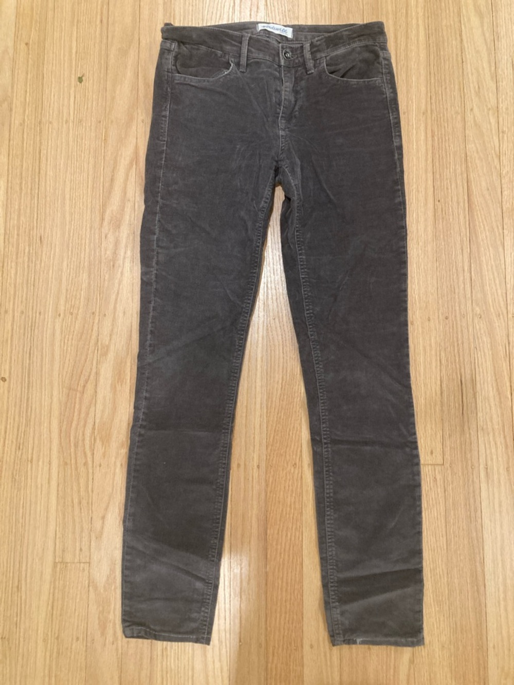 Madewell Women's Skinny Corduroy Jeans in Brown